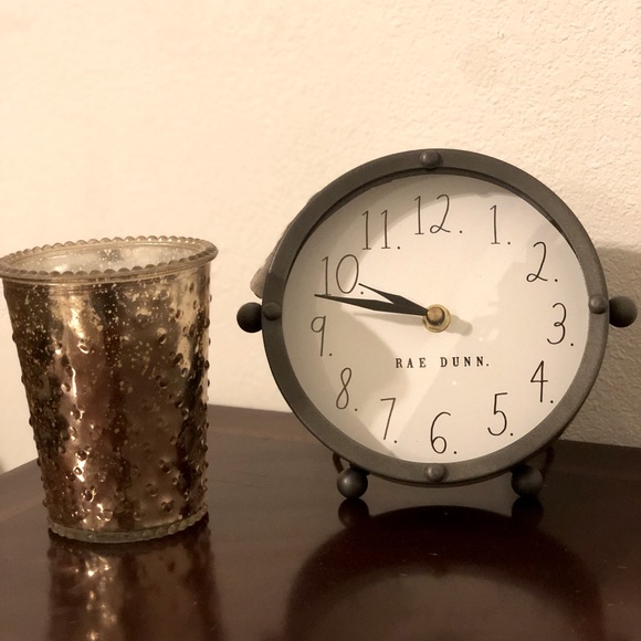 Rae Dunn Other - Rae Dunn round metal clock